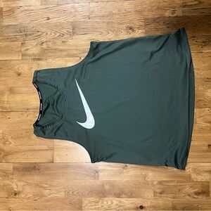 Nike Green Muscle Tee Performance Top